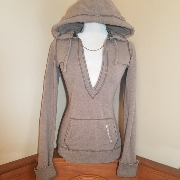 Abercrombie & Fitch Tops - Abercrombie & Fitch V Neck Hoodie Size M